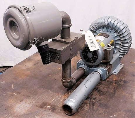 215 cfm, Gast Regenair #R6335A-2, blower, 3.5 HP, 3450 RPM, 2-1/2" ID inlet/outlet - Image 5