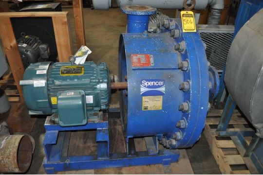 7321 cfm, Spencer #G-5030-H MOD, gas booster, 30 HP, 3500 RPM, 6" x 6" - Image 1