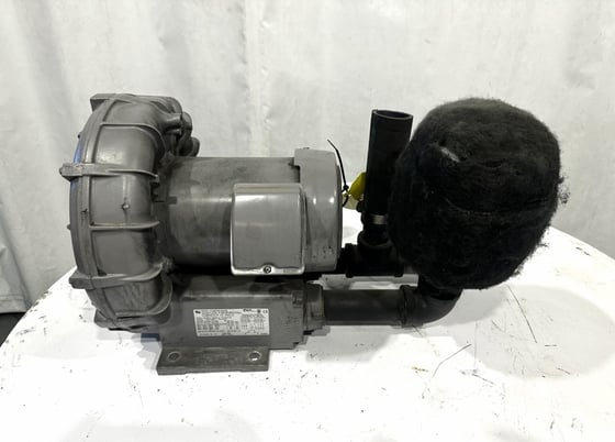 154 cfm, Fuji #VFC500A-7W, ring compressor vacuum blower, 2.5 HP, 2" inlet/outlet - Image 2