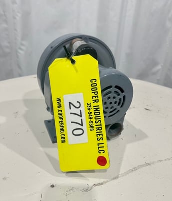 46 cfm, Spencer #VB-002S-E, Vortex blower, 31" H20 pressure, 2-pole, unused - Image 3