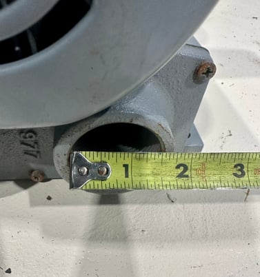 46 cfm, Spencer #VB-002S-E, Vortex blower, 31" H20 pressure, 2-pole, unused - Image 5