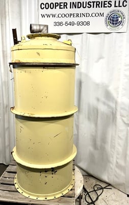 Premier #5702-1 bin vent dust collector, 30" dia., 5' tall, 3-1/2" clean air outlet - Image 2