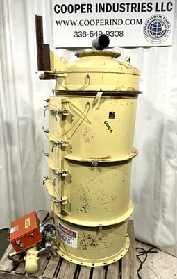 Premier #5702-1 bin vent dust collector, 30" dia., 5' tall, 3-1/2" clean air outlet - Image 3