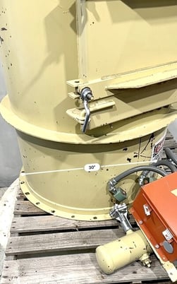 Premier #5702-1 bin vent dust collector, 30" dia., 5' tall, 3-1/2" clean air outlet - Image 6