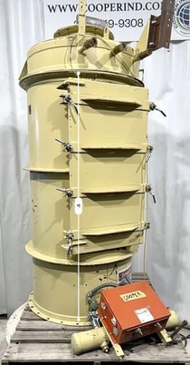 Premier #5702-1 bin vent dust collector, 30" dia., 5' tall, 3-1/2" clean air outlet - Image 7
