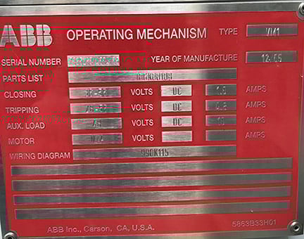 1200 Amp, ABB, ADVAC, 13800 Volts, O/D VACUUM, VM1-2412-25 MECH, UNUSED - Image 6