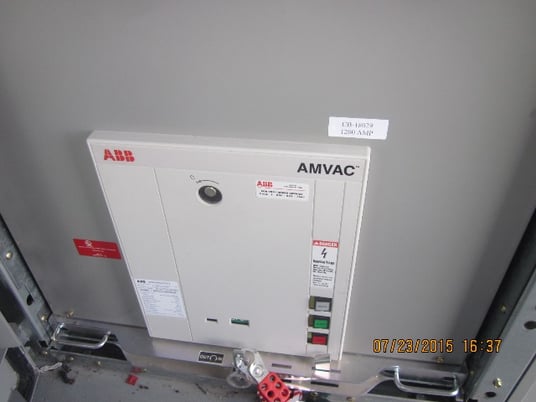 1200 Amp, ABB, AMVAC, 4160 Volts, 2009, ELECTRICALLY OPERATED, UNUSED:1 - Image 1