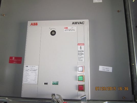 1200 Amp, ABB, AMVAC, 4160 Volts, 2009, ELECTRICALLY OPERATED, UNUSED:1 - Image 1