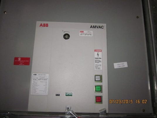 1200 Amp, ABB, AMVAC, 4160 Volts, 2009, ELECTRICALLY OPERATED, UNUSED:1 - Image 1