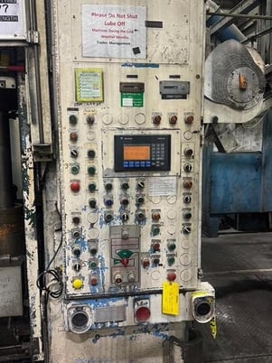 1500 Ton, Verson #T-SE2-1500-96-54, Transmat straight side double crank press, 24" stroke, 54" Shut Height - Image 3