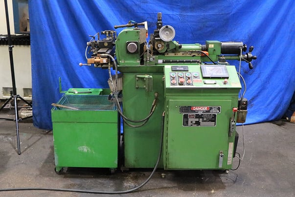 Glebar #TF9DHD, centerless grinder, 2.5" diameter, 8" infeed, 9" wheel diameter, dresser, work rest - Image 2