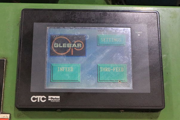 Glebar #TF9DHD, centerless grinder, 2.5" diameter, 8" infeed, 9" wheel diameter, dresser, work rest - Image 5