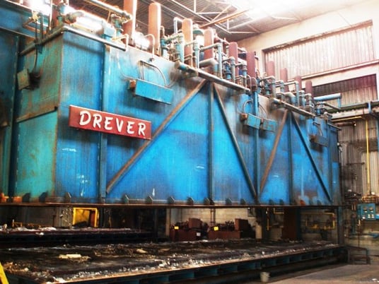 126" x 72" H Drever lift-off bell furnace, 35' L, 1650 Degrees Fahrenheit, gas, atmosphere, fiber lined - Image 4