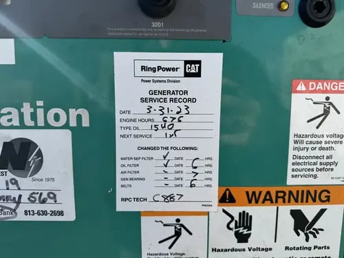 900 KW Cummins #DQFAC, diesel generator set, 277/480 Volts, 710 hours, QST30-G5 engine, EPA Tier 2, open skid - Image 5