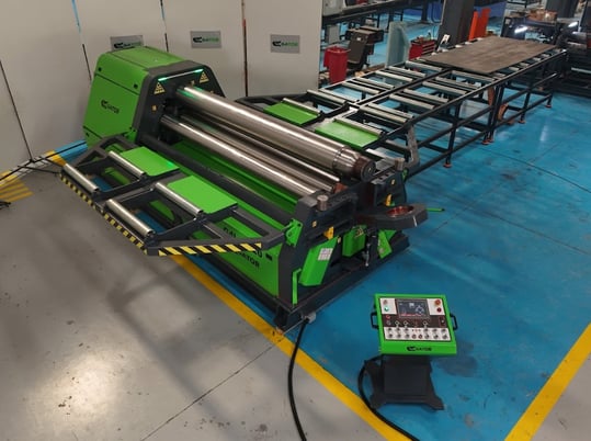 120" x 3/4" Gator #G4L-30/20, 4-roll hydraulic plate roll, linear guide - Image 2