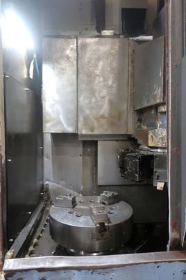 Daewoo Doosan #V400M, 3-Axis CNC vertical lathe with live tooling, single turret, 12" chuck, 2012 - Image 4