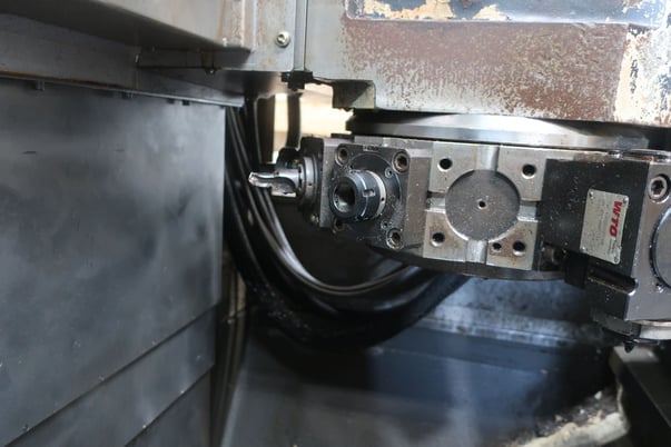 Daewoo Doosan #V400M, 3-Axis CNC vertical lathe with live tooling, single turret, 12" chuck, 2012 - Image 7