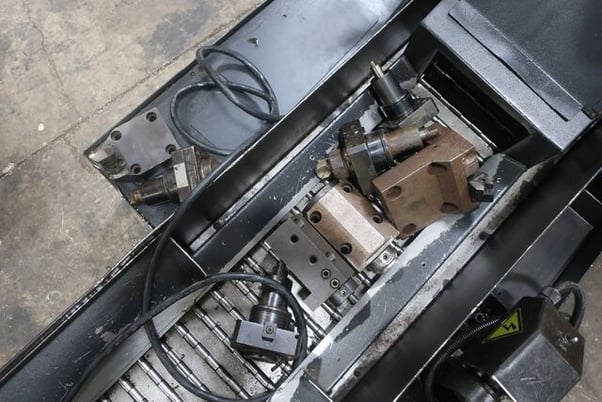 Daewoo Doosan #V400M, 3-Axis CNC vertical lathe with live tooling, single turret, 12" chuck, 2012 - Image 9