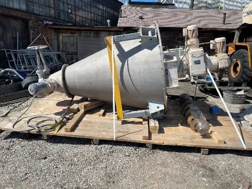 32 cu.ft. Ross Nauta #A32-Cone, Blender, 68" diameter x 91" H Mixing Chamber, 12" Bottom Outlet, 5 HP - Image 1