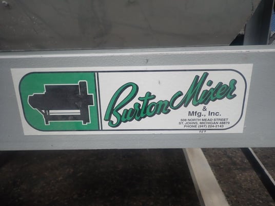 100 cu.ft. Burton #EC30-30, Mixer, carbon steel, 72" diameter x 60" L Drum, 5 HP - Image 9