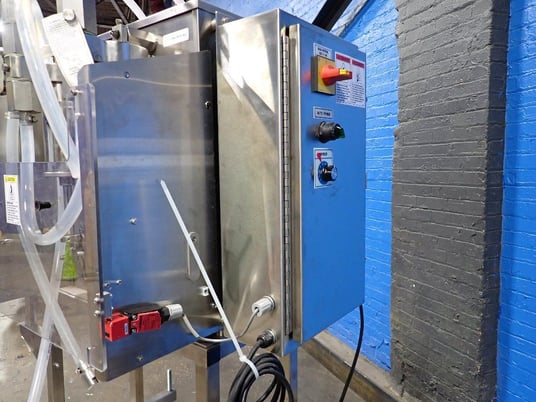 Filamatic #DAB-32-4, Piston Filling Unit, (2) Fill Heads w/Pumps, on stand, 220 V - Image 4