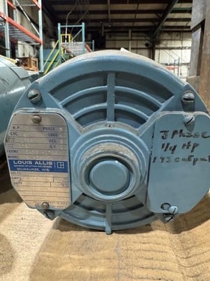 0.25 HP 1726 RPM Louis Allis, 3 phase - Image 2