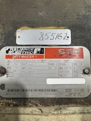 0.5 HP 1735 RPM Reliance #01MAN33463-G-002-QY, 230/460 Volts, 3 phase - Image 5