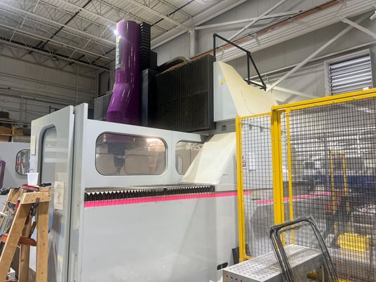 Tarus #HSOHTB810, CNC bridge gantry mill, 118" X Travel, 98" Y Travel, 43" Z, 10k RPM, #50, 120" x87" tbl. - Image 4