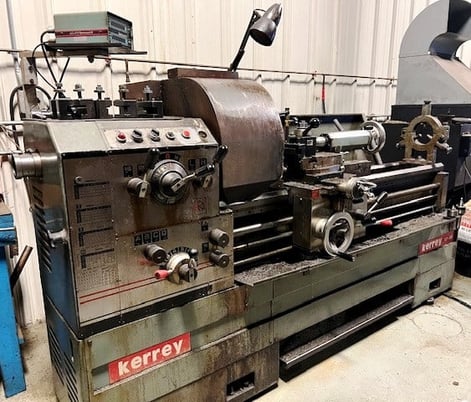 17" x 55" Kerrey Gap Bed Lathe, 24.8" gap, 1520 RPM, inch/metric, 3-jaw 10" chk, Aloris, 5C LCC, SR, digital - Image 2