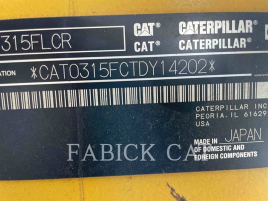 Caterpillar 315FLCR, Crawler Excavator, 1051 hours, S/N: TDY14202, 2020 - Image 6