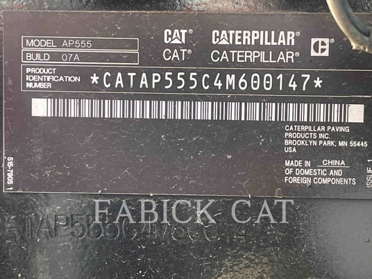 Caterpillar AP555-07, Asphalt Paver, 1443 hours, S/N: 4M600147, 2023 - Image 6