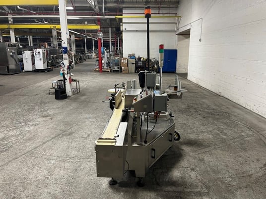 Labelstar #LS4000DX, Wrap-Around Labeler, Single-Head w/Feed Conveyor & Timing Wheel, 1/8 HP, 250 RPM, 130 V - Image 4