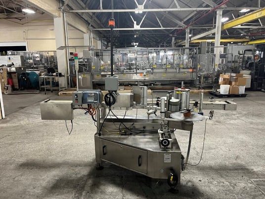 Labelstar #LS4000DX, Wrap-Around Labeler, Single-Head w/Feed Conveyor & Timing Wheel, 1/8 HP, 250 RPM, 130 V - Image 5