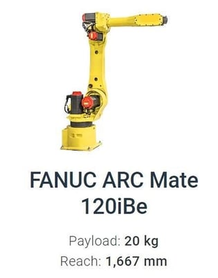 Fanuc, ArcMate 120iBe, 6-Axis Arc welding robot with R30iA control, 20 Kg, 1667mm reach - Image 9