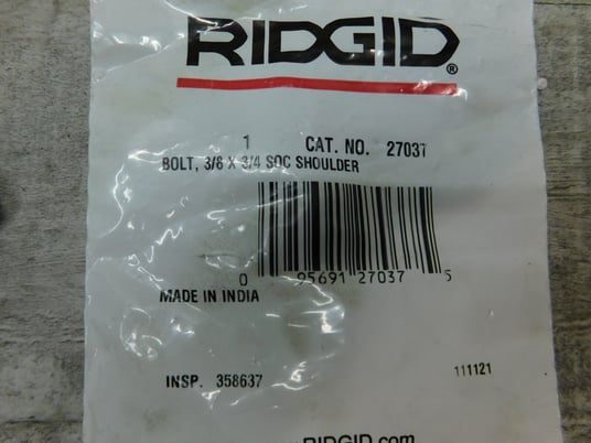 9 NEW Ridgid Shoulder Bolt, for 1224 Series Pipe Bolt Threading Machine, 27037 - Image 5