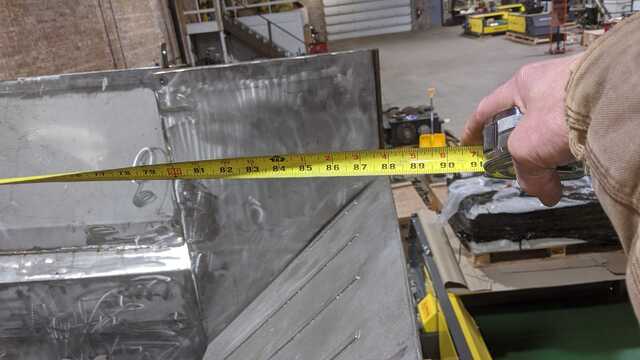 Custom Stainless steel shredder / Wadbuster, 28" x 60", twin counter rotating shafts, 15 HP, direct drive - Image 6
