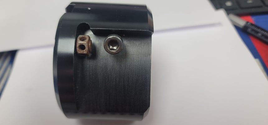 KennaMetal #KACR 3S-K90BPD 100R, 3" outside dimension, 90&deg; face mill, 1" pilot diameter, (3 available) - Image 6