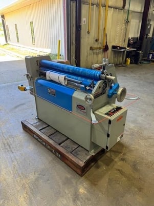 3' x .09" WDM #310-3-36, Double Pinch Plate Roll, 12" diameter roll, 230/460 V., 3 phase, TEFC, all gear dr - Image 4
