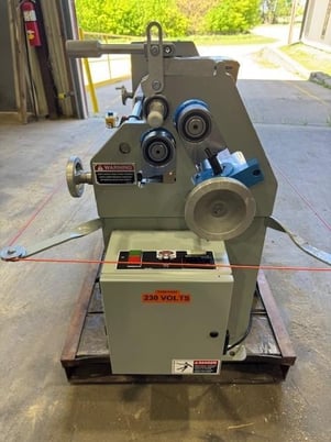3' x .09" WDM #310-3-36, Double Pinch Plate Roll, 12" diameter roll, 230/460 V., 3 phase, TEFC, all gear dr - Image 8