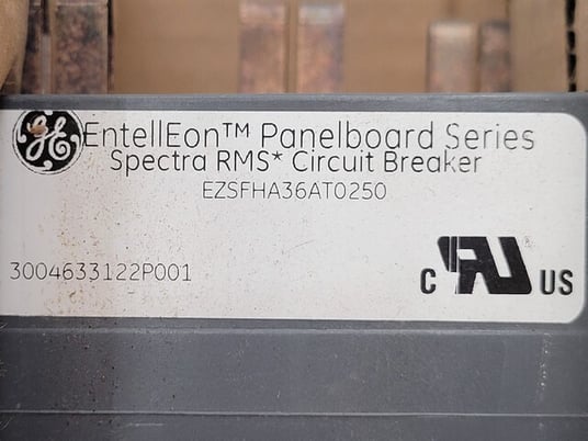 250 Amps, General Electric, EZSFHA36AT0250, breaker for EntellEohn Spectra RMS, 600 Volts - Image 6