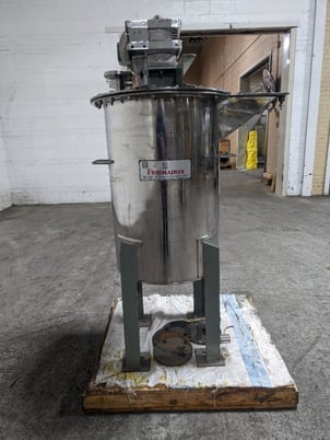 30 gallon Frigmaires, Mix Tank, Stainless Steel, 20" diameter x 30" straight side, Flat Top, Slope Bottom, 1 - Image 5