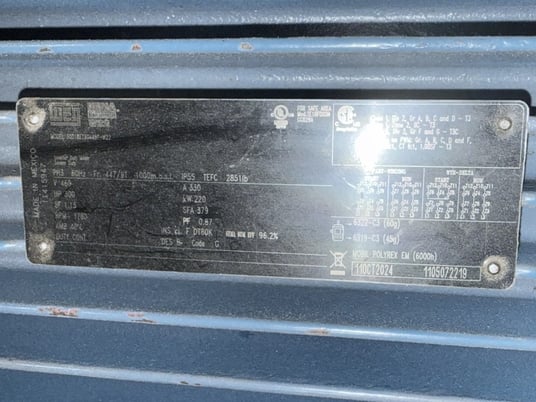 6" Davis Standard #600S-Thermatic, extruder, 30:1 L/D, 300 HP Westinghouse AC motor, 17.21:1 gearbox ratio - Image 8