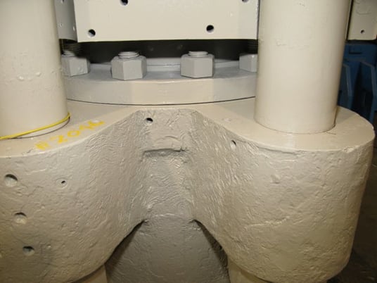 314 Ton, 27" LR x 25" FB, up-acting, 4-post, 21" daylight, 20" stroke, 5" dia.posts, 78" tall, #2046 - Image 2