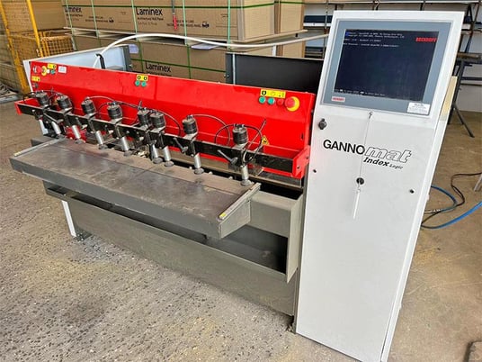 Gannomat #Index-130-Logic, CNC Bore, Glue & Dowel Inserter, w/Laser Measuring, 51" x 0.75"-7.75" width x - Image 9