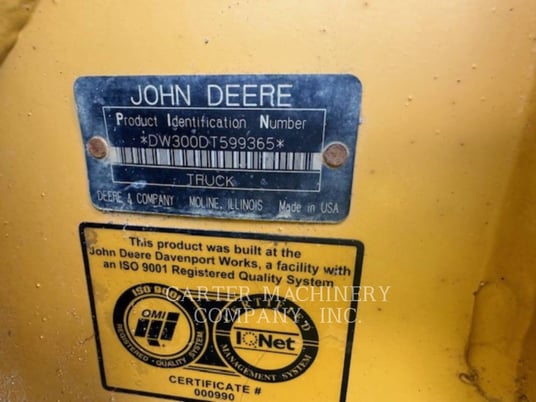 John Deere 300D, Articulated Truck, 11553 hours, S/N: DW300DT599365, 2005 - Image 7