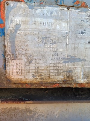 61 GPM, National #J-60, triplex injection pump - Image 2