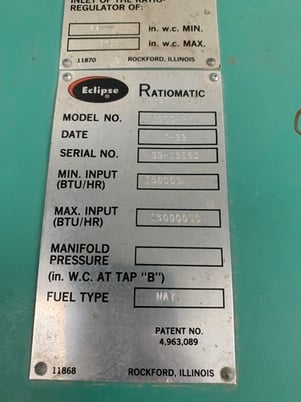 15 MMBTU/Hr HTH Heatech, glycol boiler, 200 psi, 700&deg;F, 1999 - Image 9