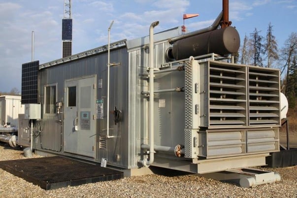 200 HP Frick #TDSH193L, screw compressor, 1-stage, Caterpillar G3306TA NG engine, 2008 - Image 1