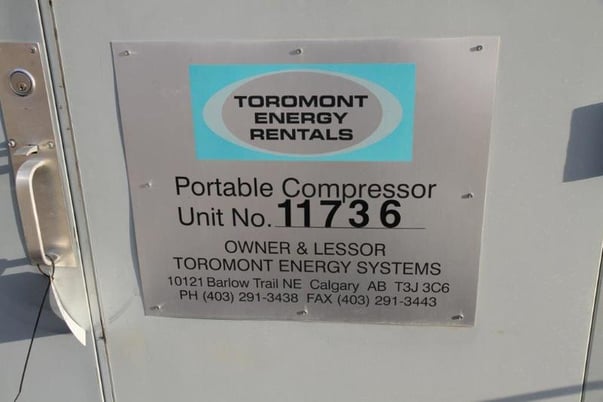 200 HP Frick #TDSH193L, screw compressor, 1-stage, Caterpillar G3306TA NG engine, 2008 - Image 3