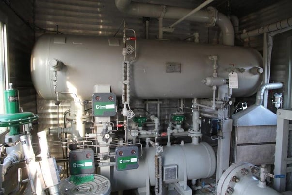 200 HP Frick #TDSH193L, screw compressor, 1-stage, Caterpillar G3306TA NG engine, 2008 - Image 5